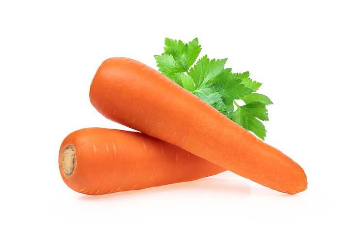 Photo carrot isolated on white