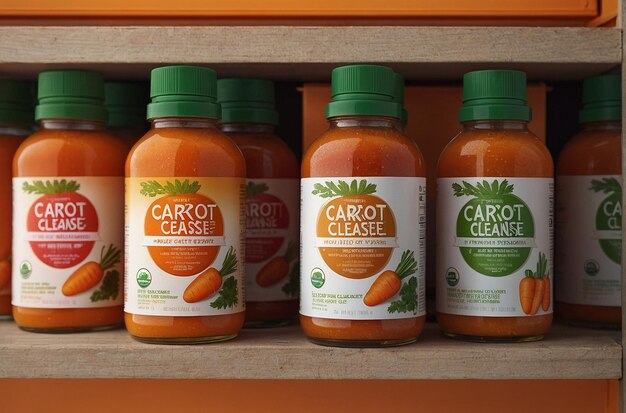 Carrot Juice Cleanse Kit Display (display voor het reinigen van wortelsap)