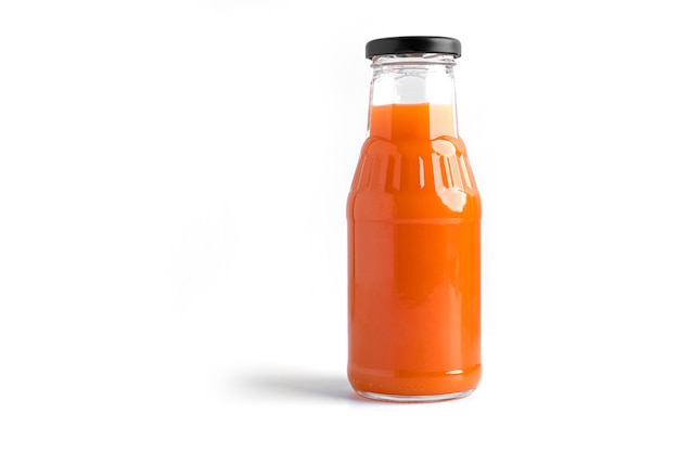 Carrot juice isolated