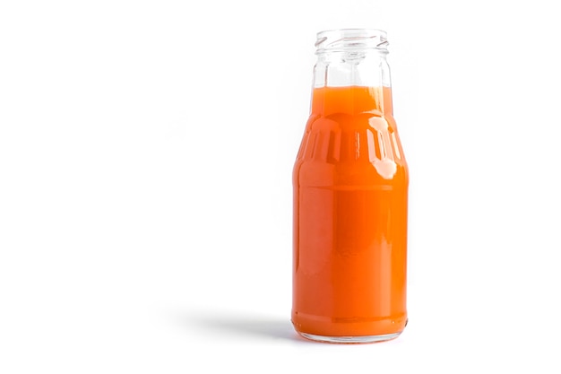 Carrot juice isolated