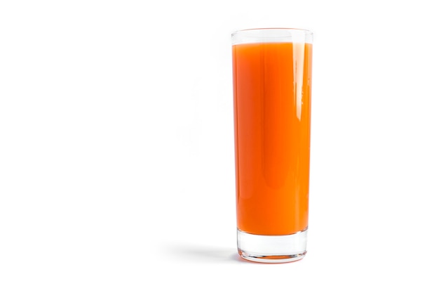 Carrot juice isolated    