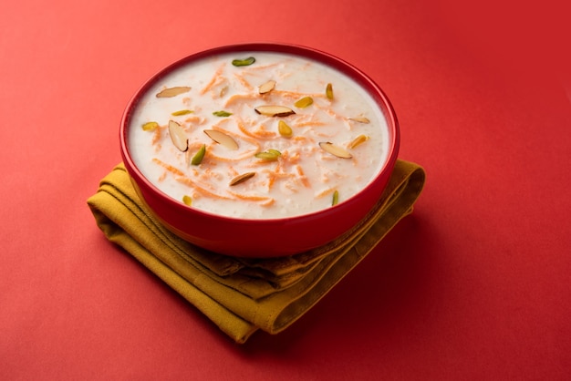 Carrot Kheer or payasam also known as Gajar ki Khir