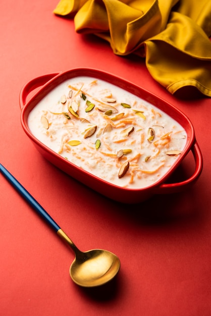 Carrot Kheer or payasam also known as Gajar ki Khir