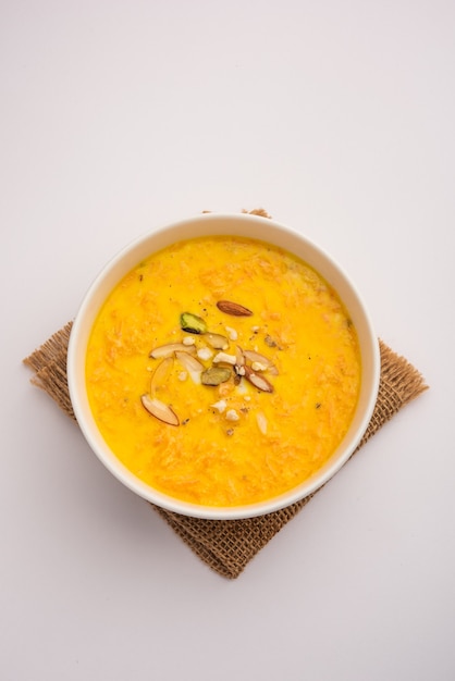 Carrot kheer or payasam also known as gajar ki khir