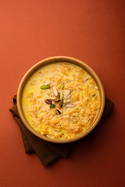 Carrot Kheer or payasam also known as Gajar ki Khir