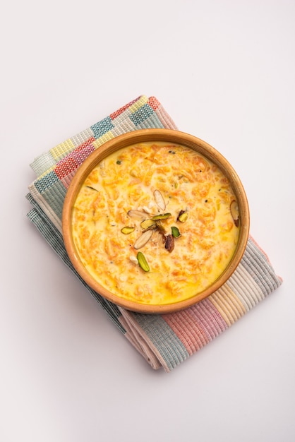 Carrot Kheer or payasam also known as Gajar ki Khir