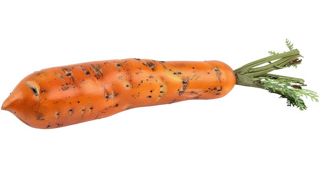 Photo carrot making a statement on a white backdrop