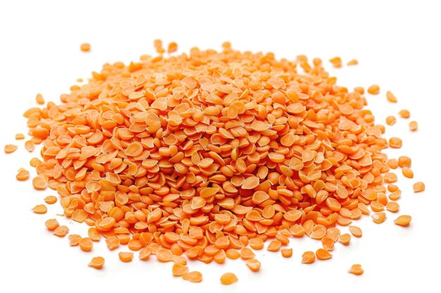 Photo carrot seeds in pile on white background