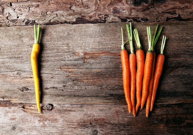 Carrot on the table