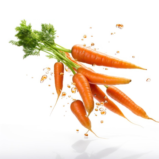 Carrot vegetables isolated on white background