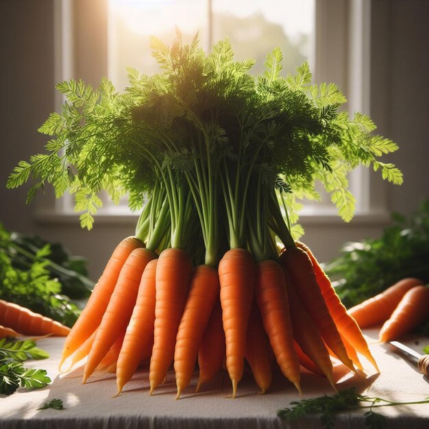 Photo carrot white background