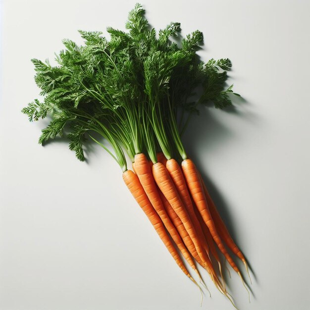 Photo carrot white background