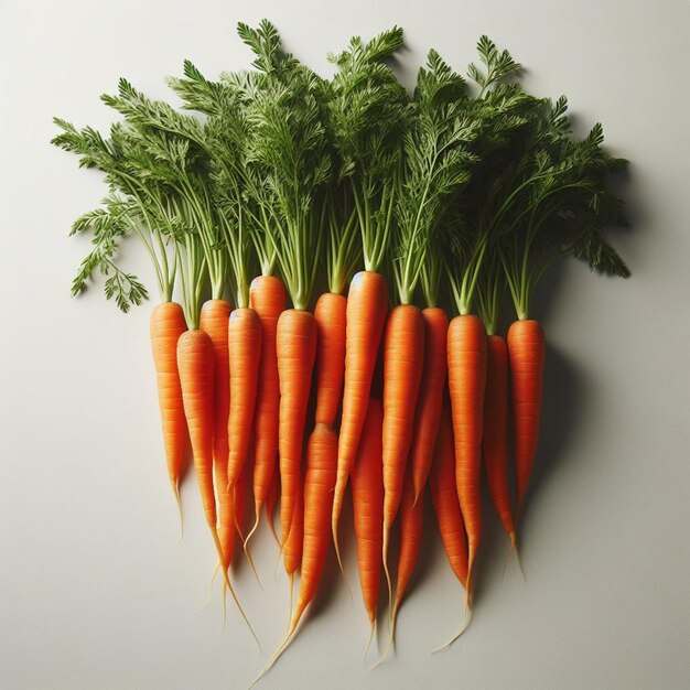 Photo carrot white background