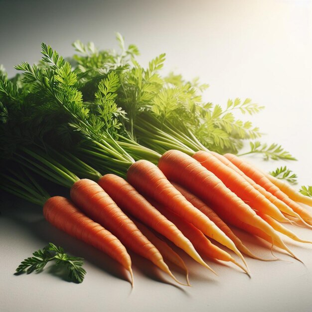 Photo carrot white background