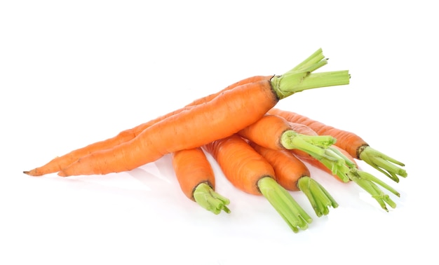 Carrot on white background