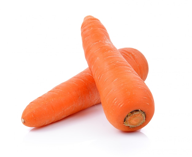 Carrot on white background