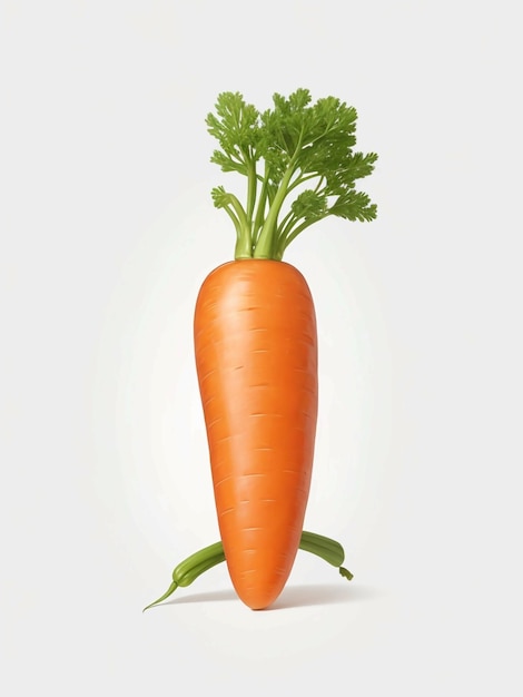 морковный белый фон