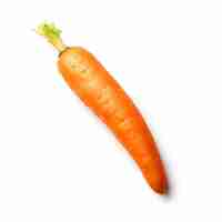 Photo a carrot with a stem