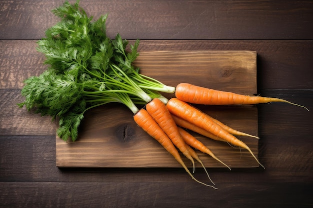 Carrots on Cutting Board Generative AI
