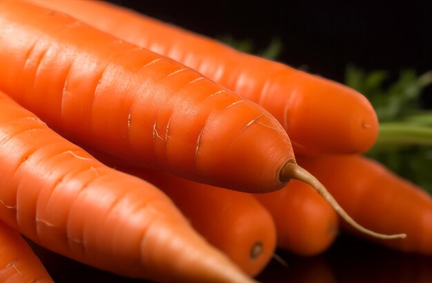 Carrots fresh vegetables organic plant slice generate ai