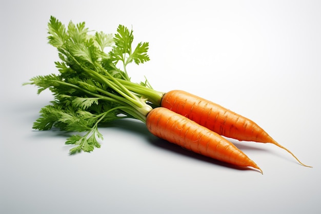 Carrots isolated on white background