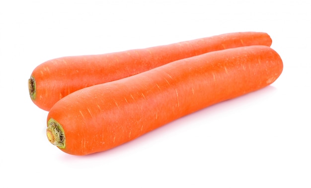 Carrots isolated on white