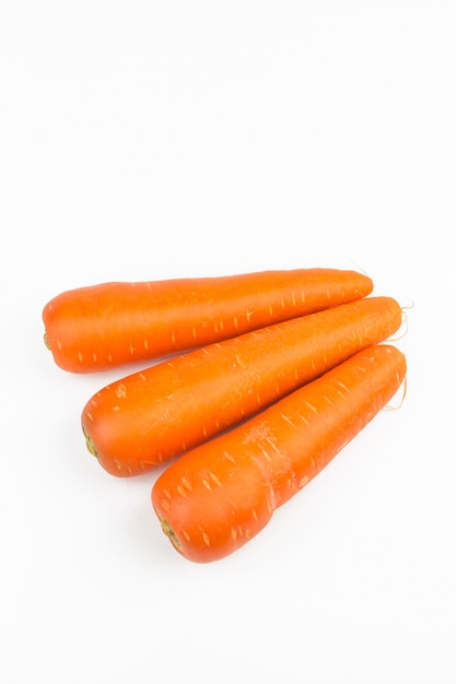 Carrots vegetable isolated on white background