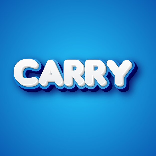 Carry words text clean blue white bright colors photo