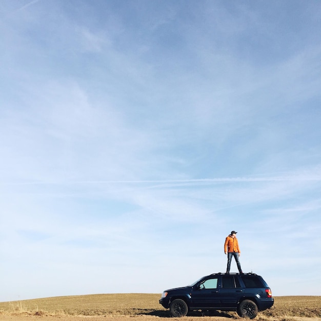 Cars on landscape