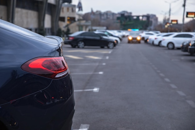 Photo cars in the parking