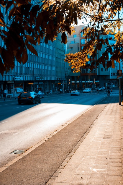 Photo cars on street in city