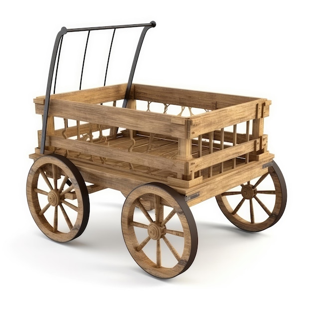Cart market cart 3d render generative ai