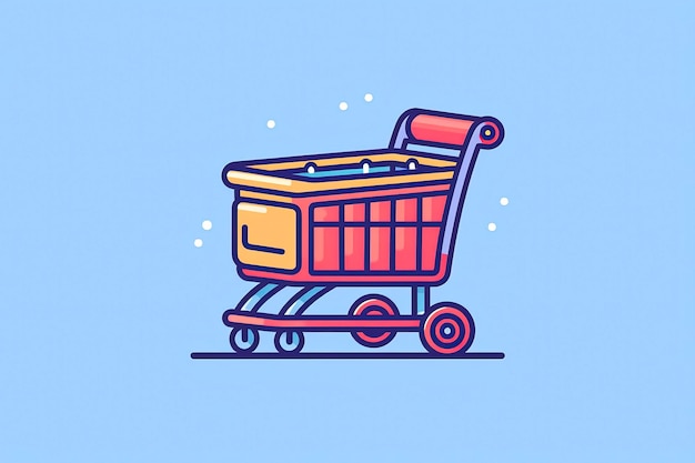 cart shopping buy icon shop trolley market basket business button retail shopping cart s