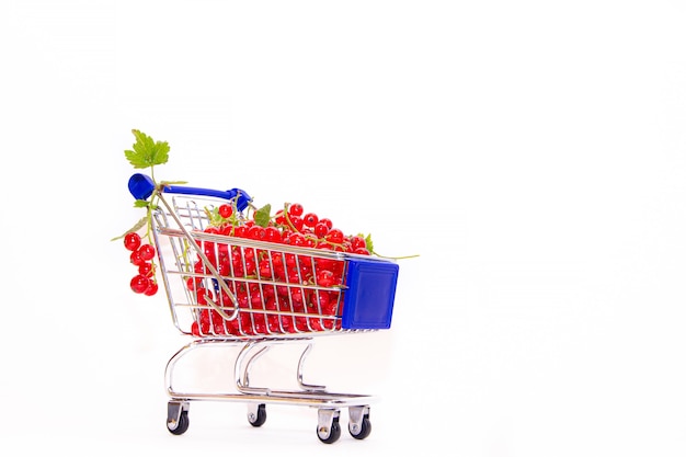 Cart with berries