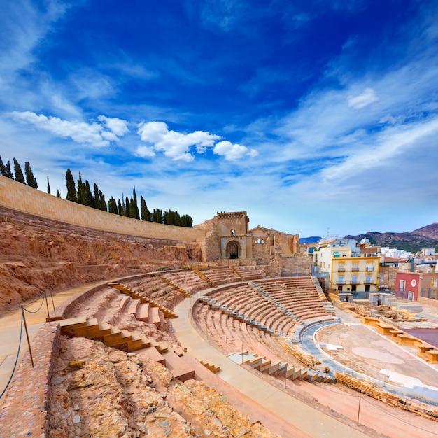 Cartagena Roman Amphitheater in Murcia Spain