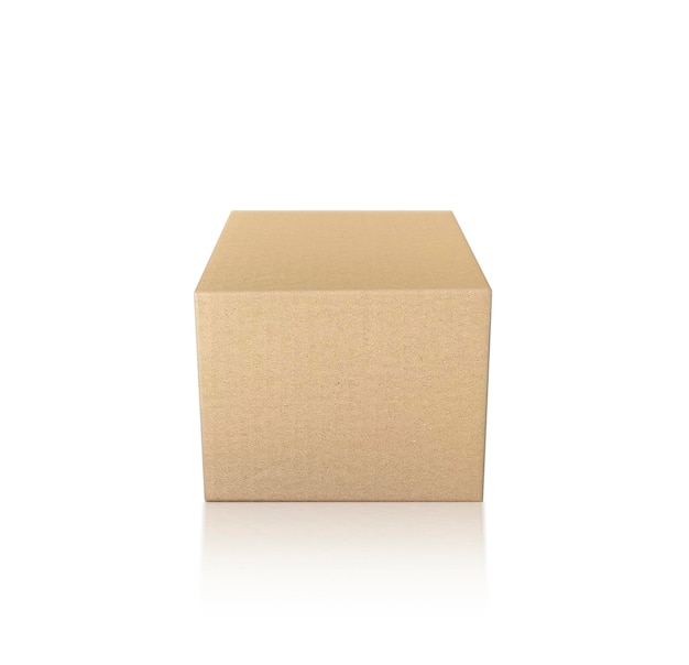 Carton box isolated on white background