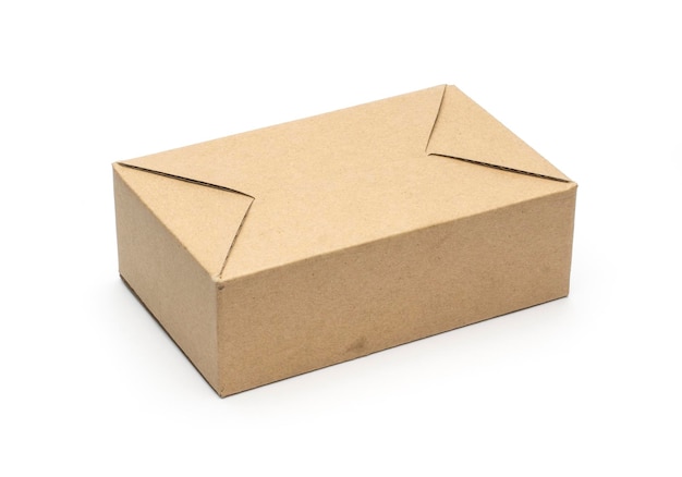 Carton box on a white background