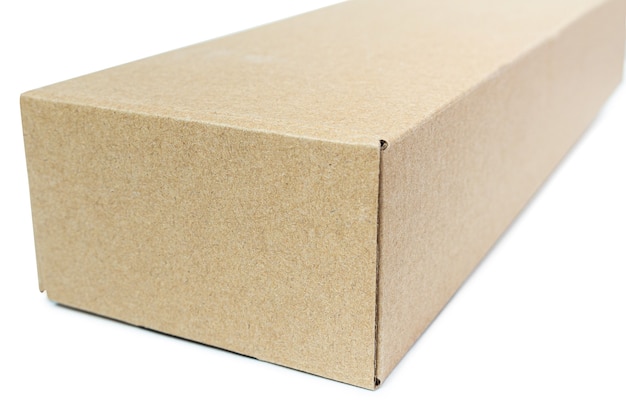 Carton, cardboard box, package isolated with copy space