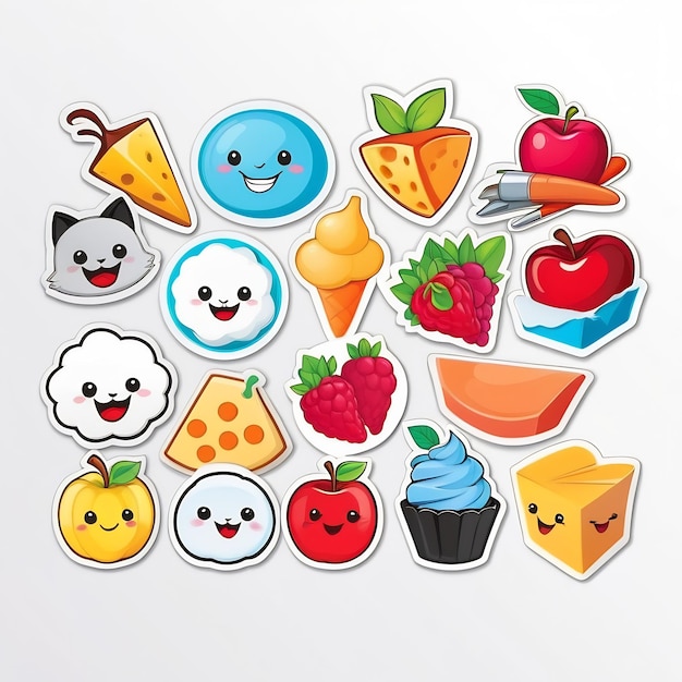 cartoon 3d character stickers cartoon illustration stickers stickers for kids cute stickers