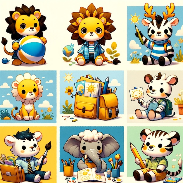 Photo cartoon animals