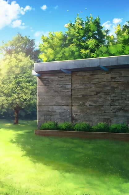 Cartoon animation scene outdoor scenery game wallpaper background illustration design banner