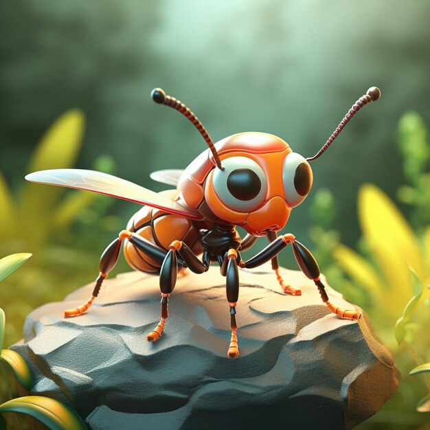 cartoon ant 3D