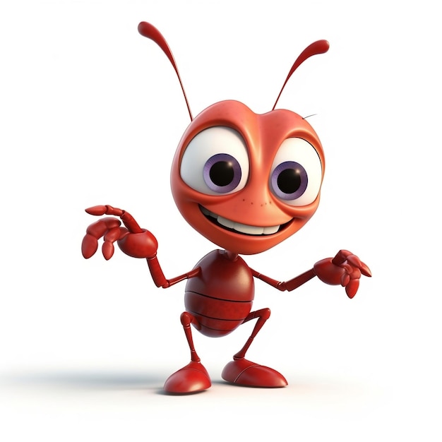 Cartoon Ant Character Cute Generative AI