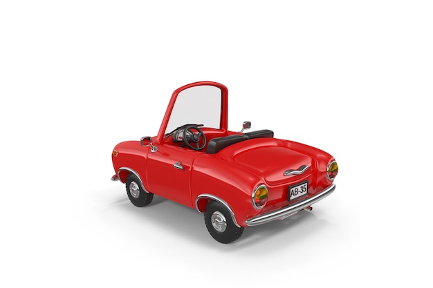 Cartoon auto cabriolet