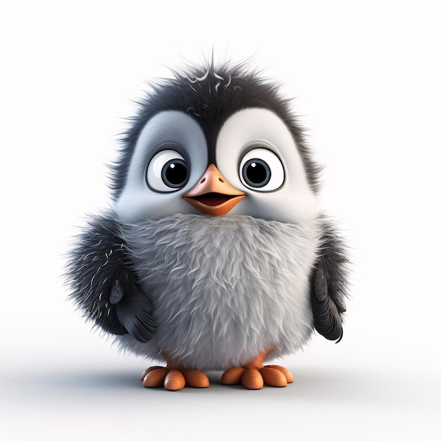 a cartoon of a baby penguin