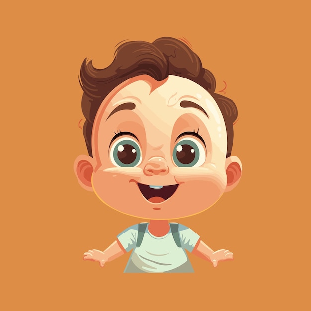 Photo a cartoon of a baby