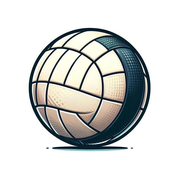 cartoon ball of volleyball