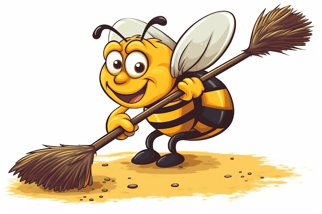 Cartoon bee pictogram