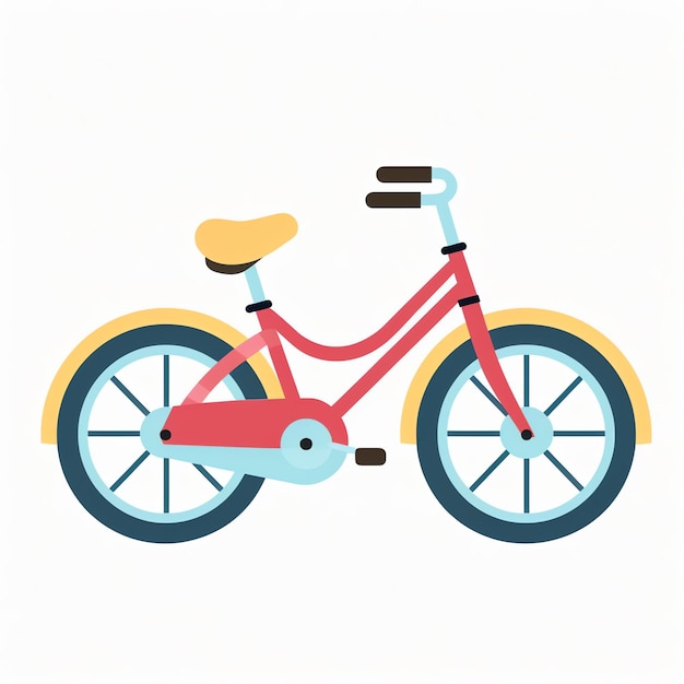 a cartoon of a bicycle