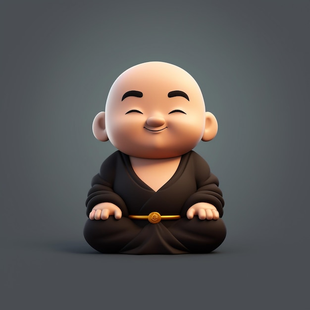 Cartoon Boeddha 3D